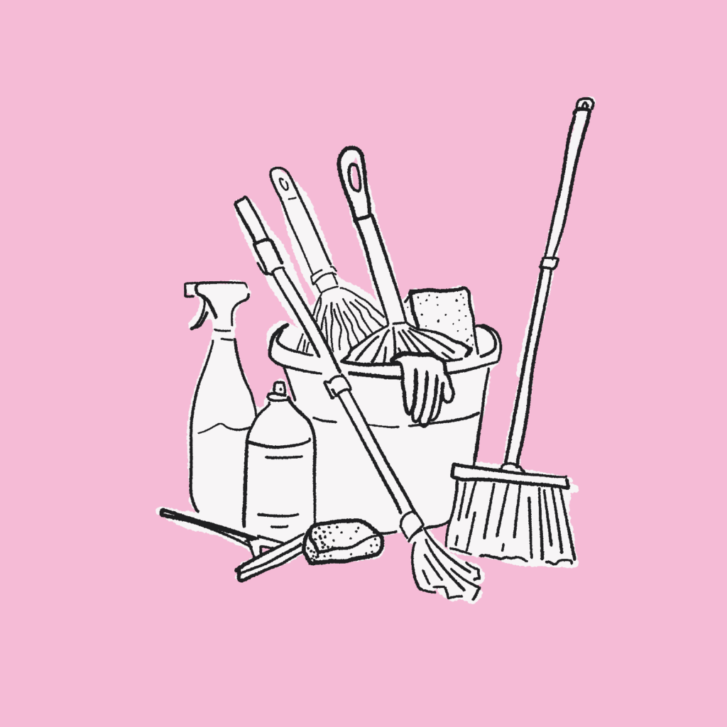 illustration entreprise de nettoyage Glow services
