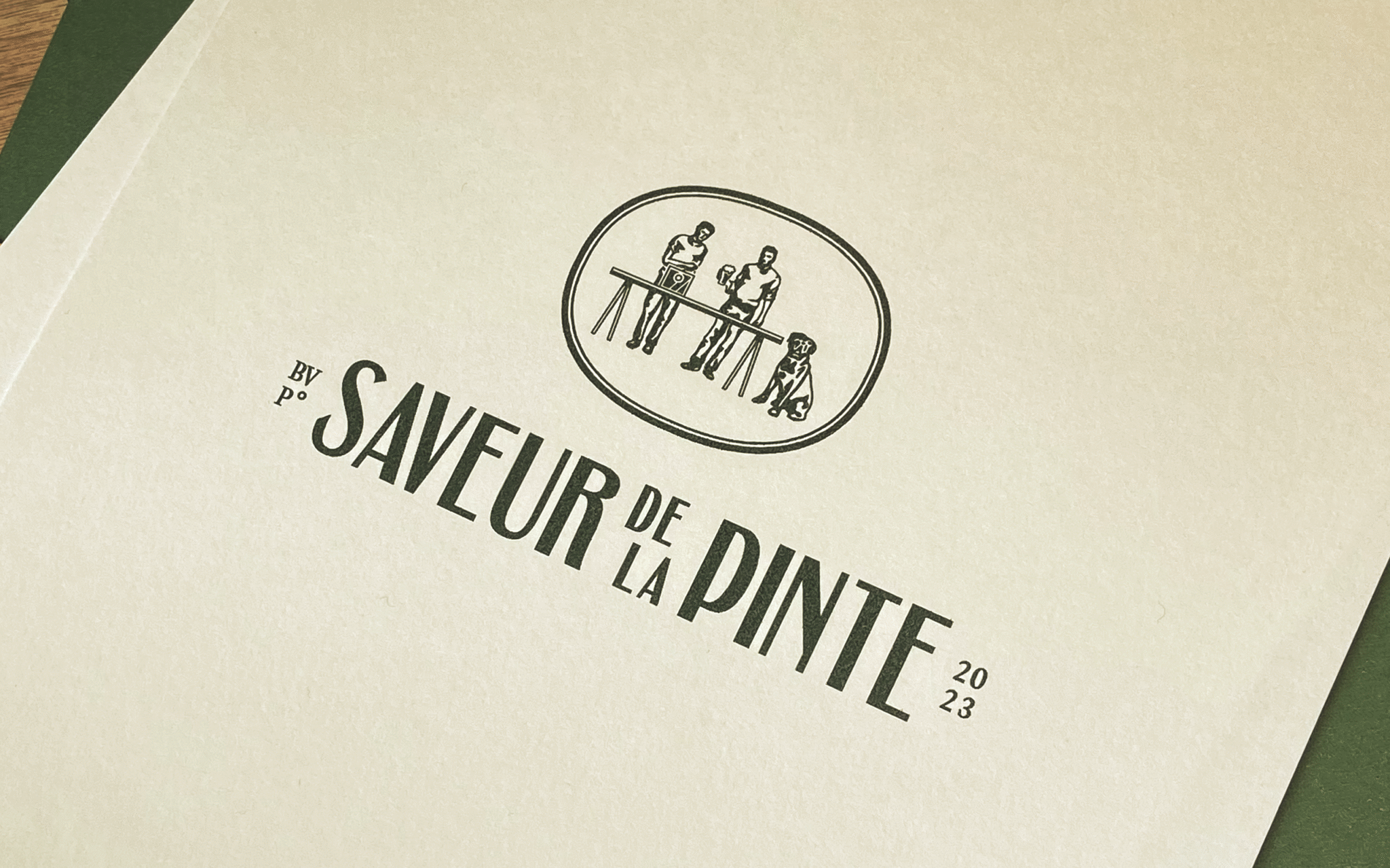 printed logo beer design