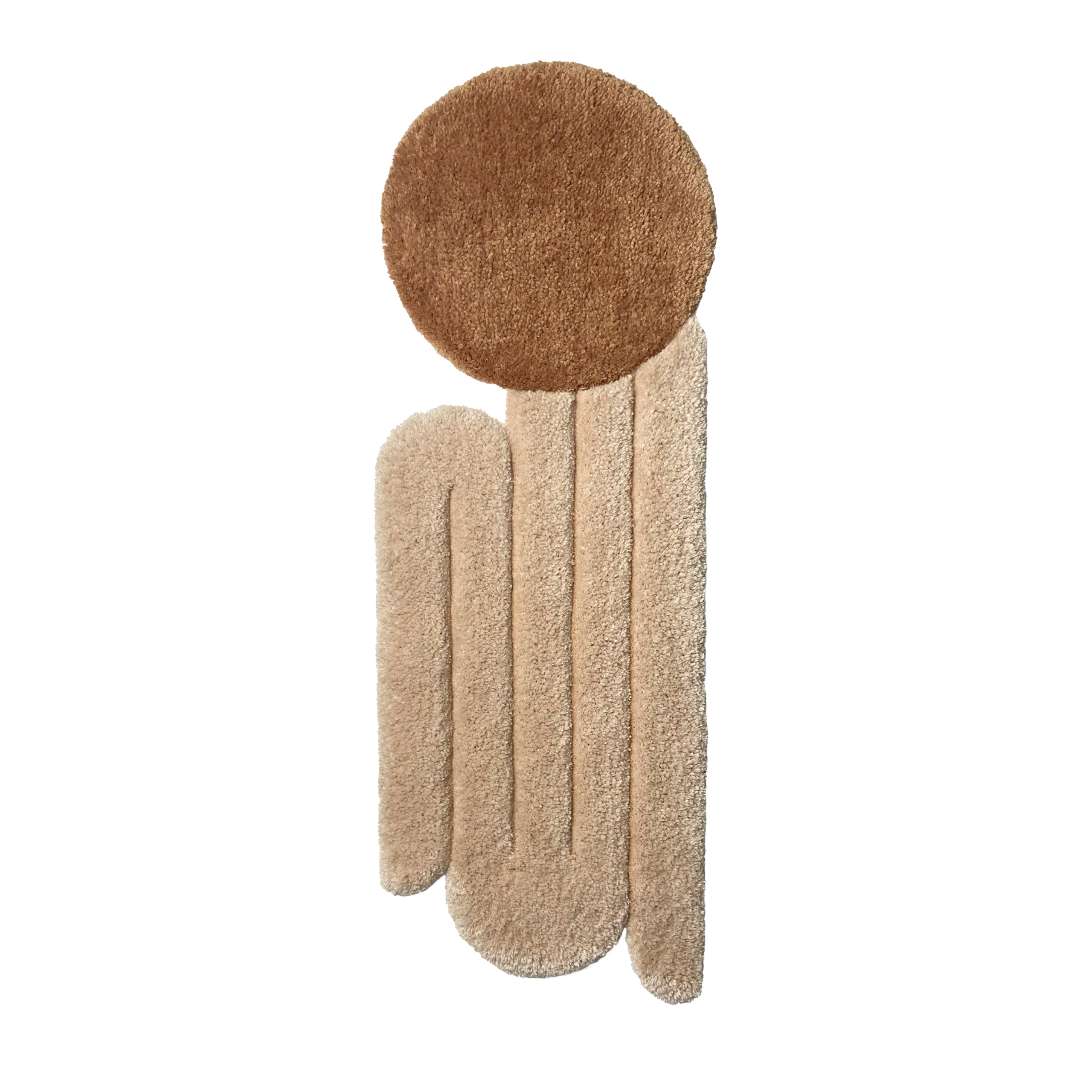 tapis fait main art moderne représentant une fleur en expension