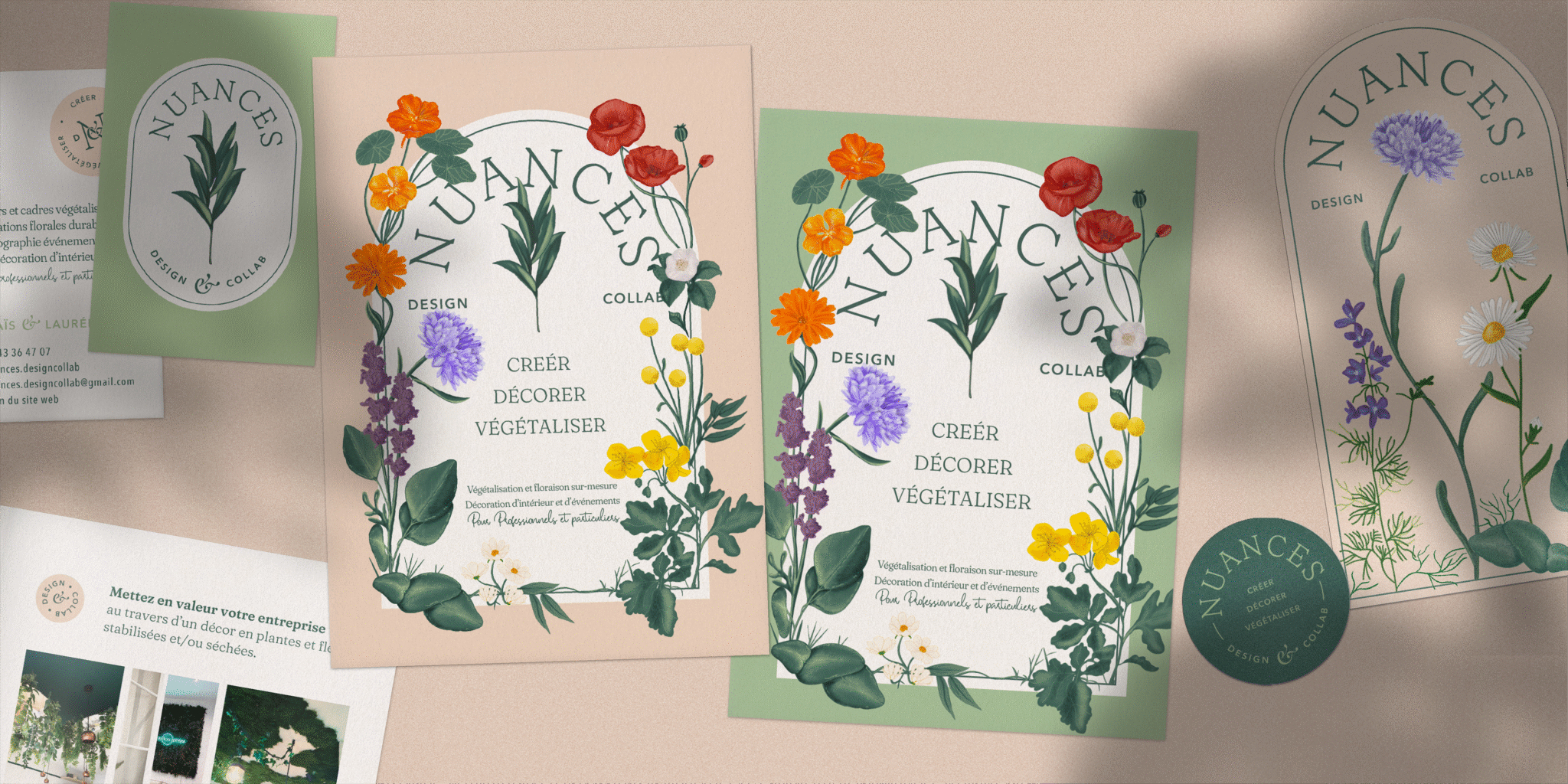 prints du branding de Nuances Design&Collab'