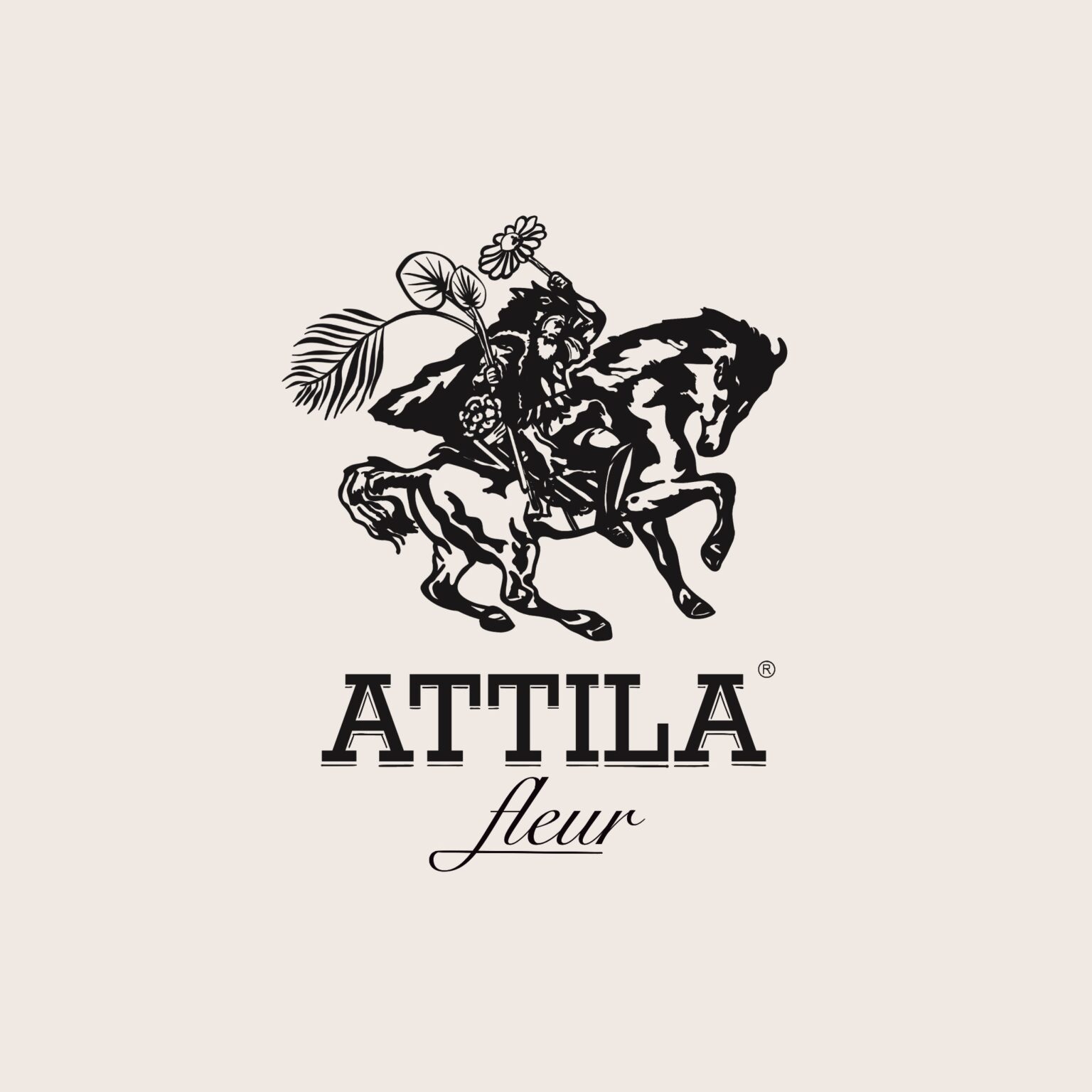 Concept de logo illustratif fleuriste